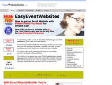 Tablet Screenshot of eventwebsitebuilder.com